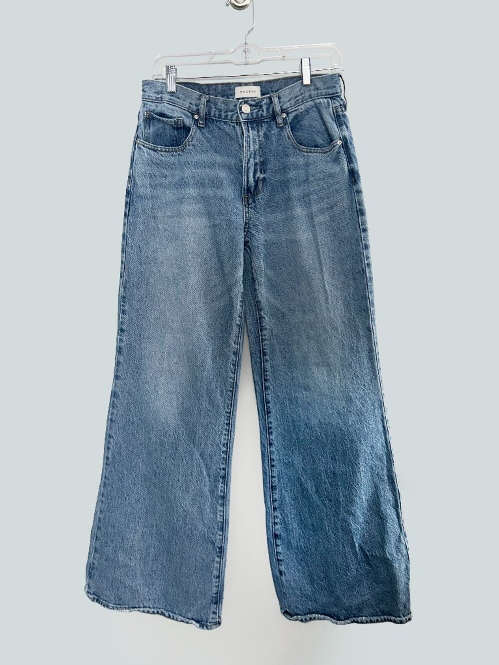 PacSun Lena Low Rise Baggy Jeans Size 26 Wide Leg Y2K Medium Wash Streetwear